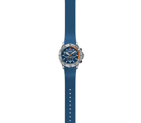 Wenger Seaforce Men's Watch Blue Chronograph Silicone Strap 01.0643.124