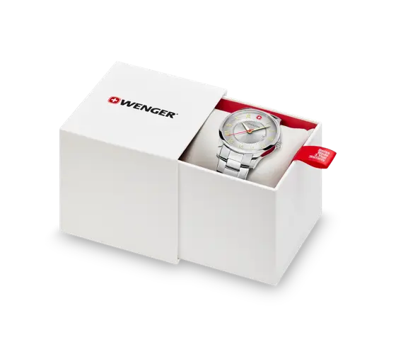 Wenger City Classic Men's Watch Silver 01.1441.136