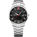 Wenger City Classic Men's Watch Silver Black Dial 01.1441.140
