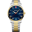 Wenger City Classic Men's Watch Two-Tone Blue Dial 01.1441.141