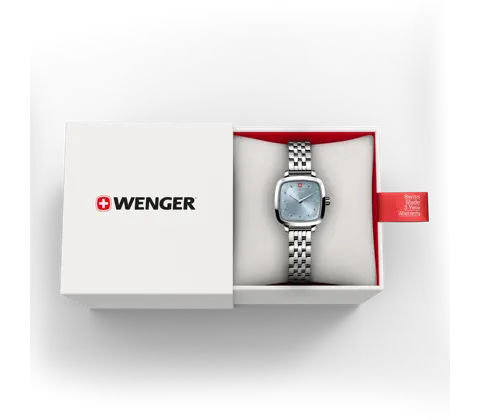 Wenger Vintage Classic Ladies Watch Ice Blue Dial 01.1911.104