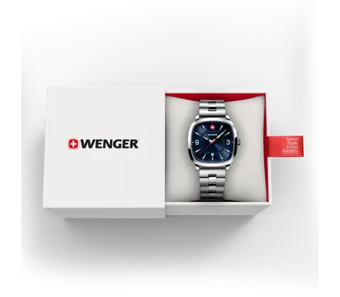 Wenger Vintage Sport Men's Watch Blue Dial 01.1921.110