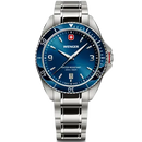 Wenger Executive Men's Watch Silver Blue Dial 01.2031.103 Wenger