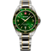 Wenger Executive Men's Watch Silver Green Dial 01.2031.105 Wenger