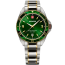 Wenger Executive Men's Watch Silver Green Dial 01.2031.105 Wenger