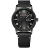 Wenger Swissgear Men's Watch Black Leather 01.9041.429 Wenger