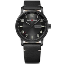 Wenger Swissgear Men's Watch Black Leather 01.9041.429