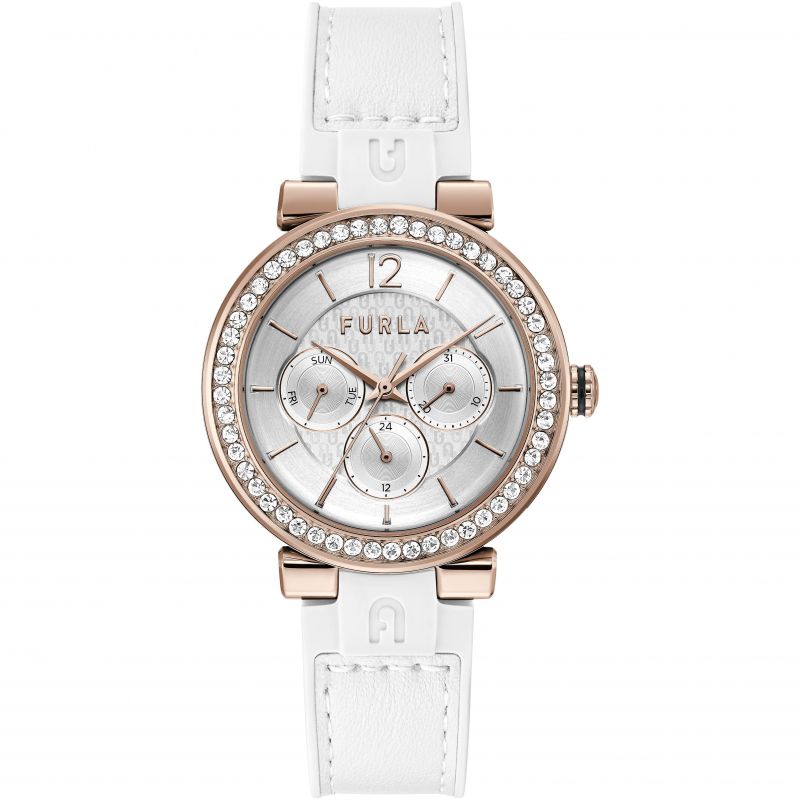 Furla Multifunction Watch Ladies White Strap WW00011003L3