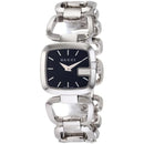 Gucci G Ladies Silver Black Dial Watch YA125510