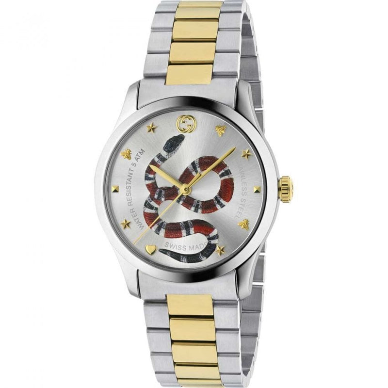 Gucci G-Timeless Watch Men’s Two Tone Snake Motif YA1264075