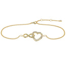 Infinity Heart Pavé Diamond Bracelet
