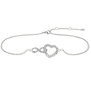 Infinity Heart Pavé Diamond Bracelet