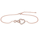Infinity Heart Pavé Diamond Bracelet