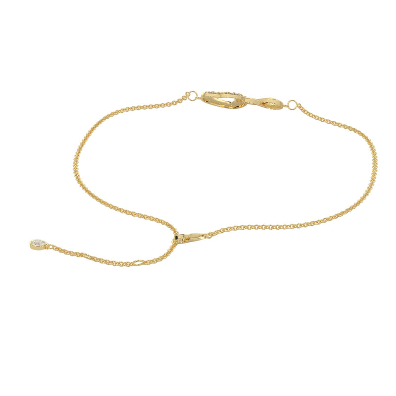 Infinity Heart Pavé Diamond Bracelet