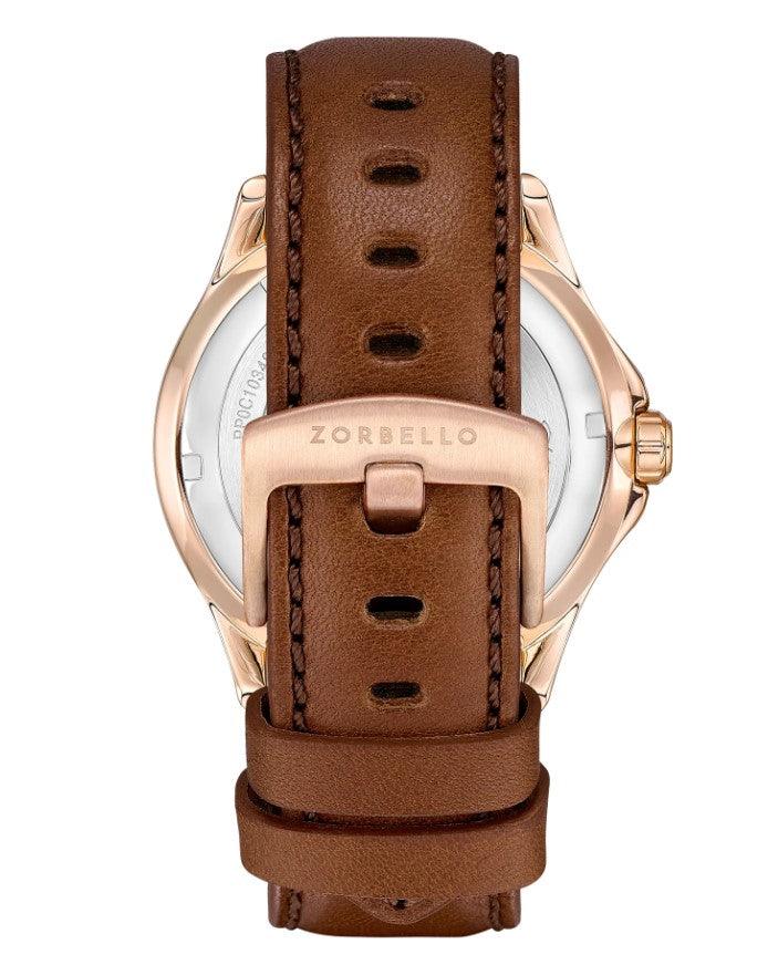 Zorbello M1 Watch Men's Automatic Leather Brown / Rose Gold ZBAE001 - WatchStatus Ltd