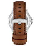 Zorbello G1 GMT Watch Men's Automatic Leather Brown / Red ZBAF003 Zorbello