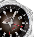 Zorbello G1 GMT Watch Men's Automatic Silver / Grey ZBAF004 Zorbello
