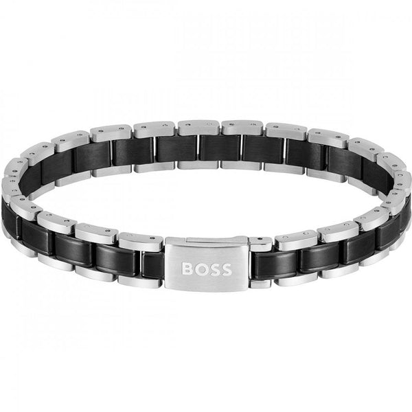 BOSS Jewellery Metal Link Essentials Men's Black Bracelet 1580665