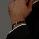 BOSS Jewellery Metal Link Essentials Men's Black Bracelet 1580665 BOSS