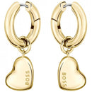 BOSS Jewellery Honey Love Ladies Gold Drop Earrings 1580641 BOSS