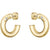 BOSS Jewellery Live Ladies Gold Hoop Earrings 1580690