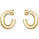 BOSS Jewellery Live Ladies Gold Hoop Earrings 1580690 BOSS