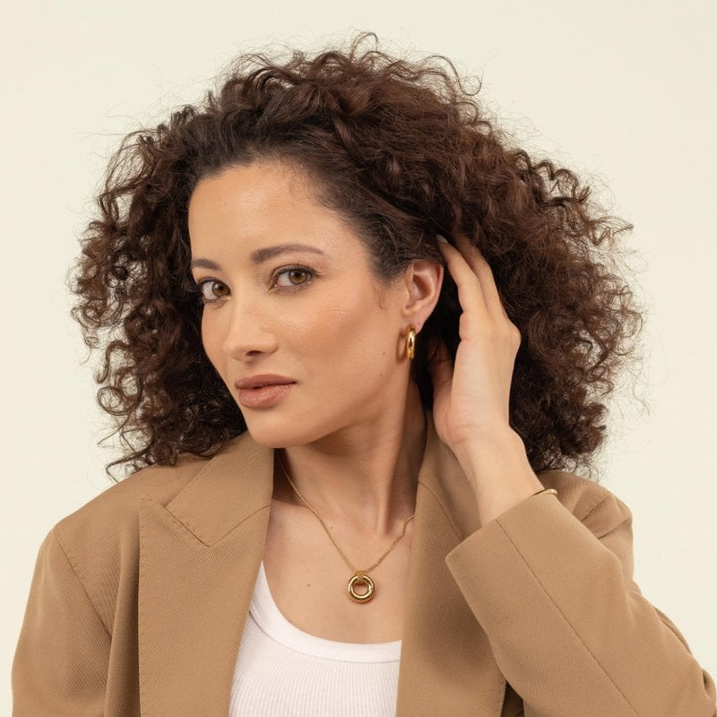 BOSS Jewellery Live Ladies Gold Hoop Earrings 1580690