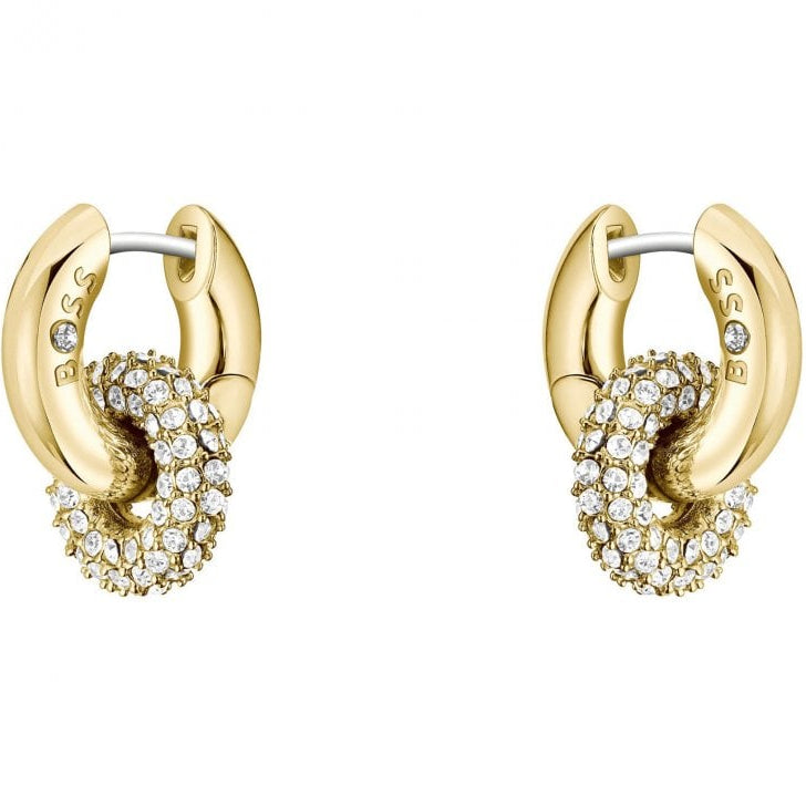 BOSS Jewellery Live Precious Ladies Gold Hoop Earrings 1580759