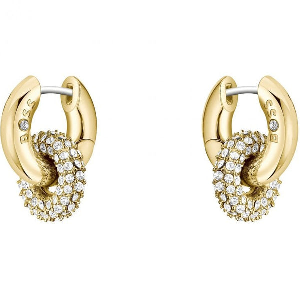 BOSS Jewellery Live Precious Ladies Gold Hoop Earrings 1580759