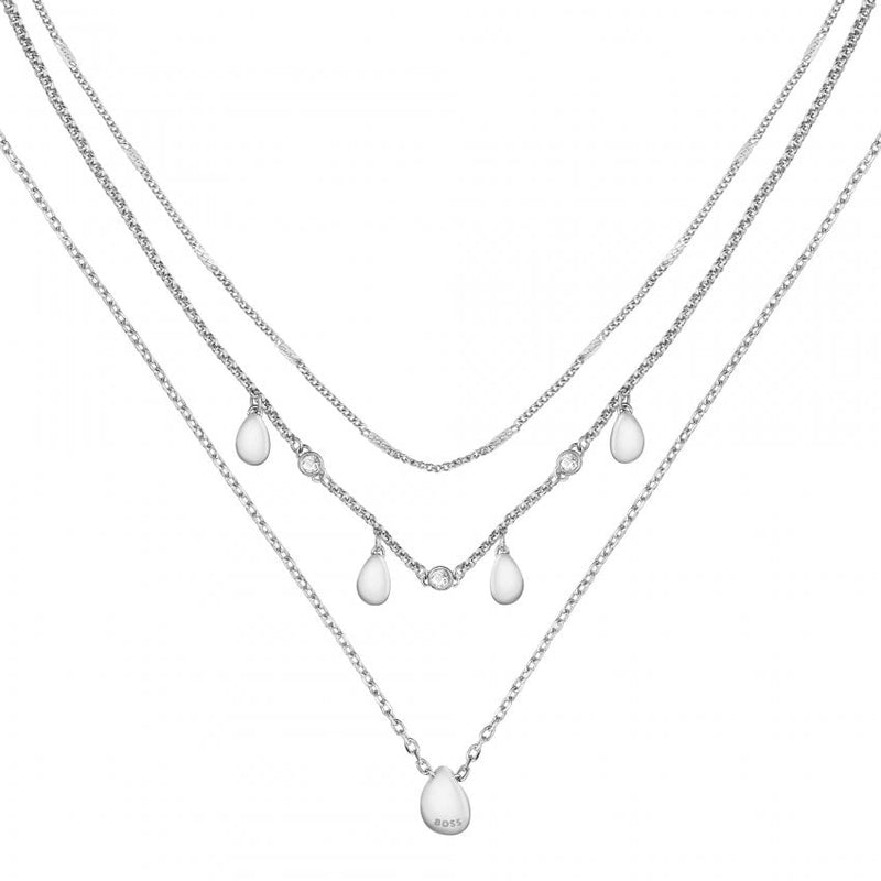 BOSS Jewellery Selena Ladies Silver Necklace 1580765