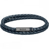 BOSS Jewellery Ares Men's Bracelet Navy Leather 1580494M BOSS