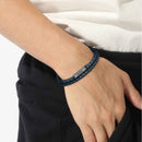 BOSS Jewellery Ares Men's Bracelet Navy Leather 1580494M BOSS