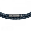 BOSS Jewellery Ares Men's Bracelet Navy Leather 1580494M BOSS