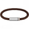 BOSS Jewellery Ares Single Men's Bracelet Brown Leather 1580623 BOSS