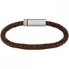 BOSS Jewellery Ares Single Men's Bracelet Brown Leather 1580623 BOSS