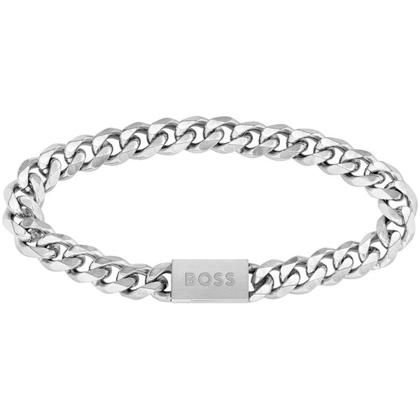 BOSS Jewellery Chain Link Men's Bracelet Silver 1580144M