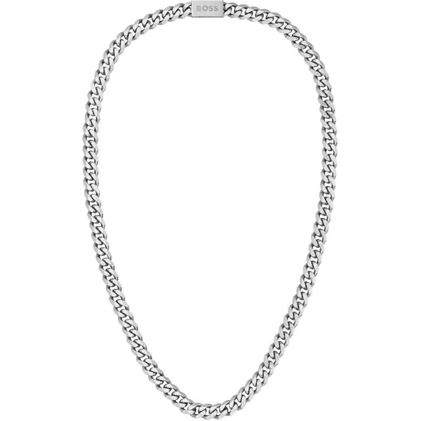 BOSS Jewellery Chain Link Men's Necklace Silver 1580142