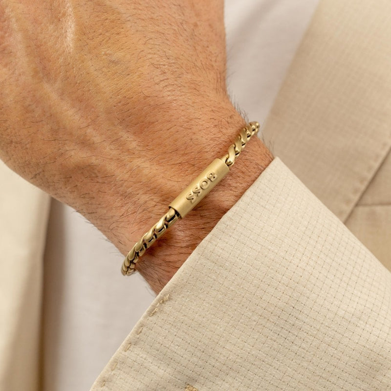 BOSS Jewellery Doran Men's Bracelet Gold 1580696