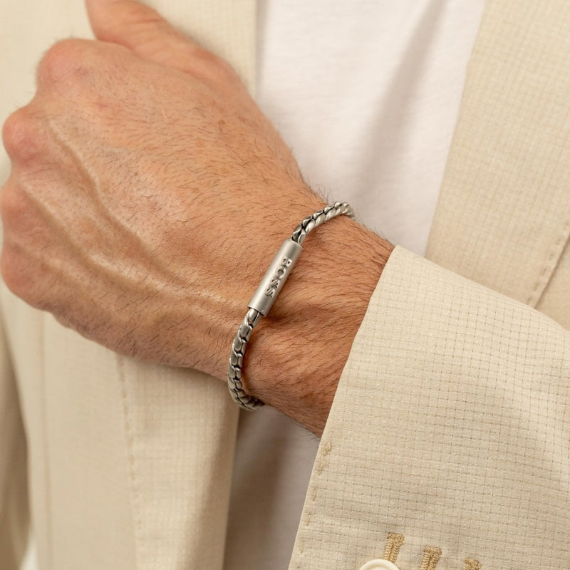 BOSS Jewellery Doran Men's Bracelet Silver 1580695