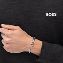 BOSS Jewellery Kode Chain Men's Silver Bracelet 1580727M
