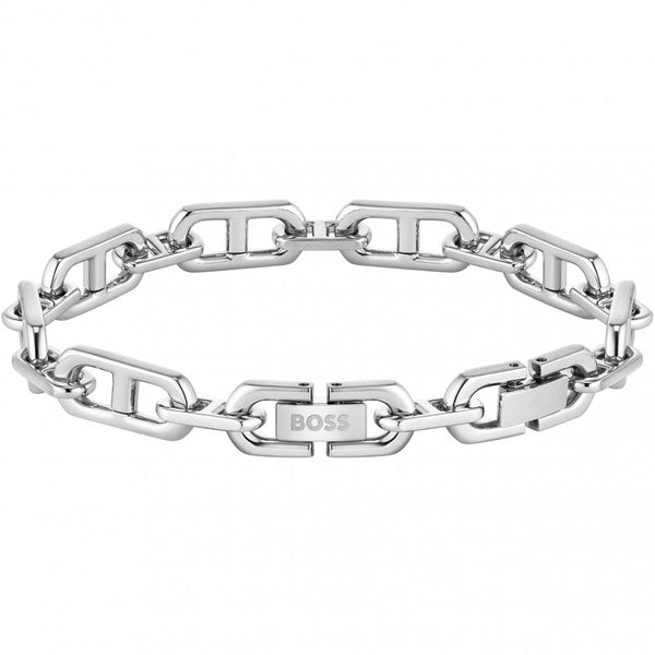 BOSS Jewellery Kode Chain Men's Silver Bracelet 1580727M
