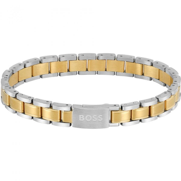 BOSS Jewellery Metal Link Essentials Men's Two-Tone Bracelet 1580195