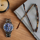 Bulova Marine Star Men's Watch Blue Chronograph 96B256