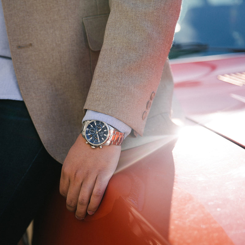 Bulova Marine Star Men's Watch Blue Chronograph 96B256