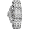 Bulova Classic Sutton Men's Watch Skeleton Silver Blue Automatic 96A187 Bulova