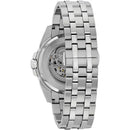 Bulova Classic Sutton Men's Watch Skeleton Silver Blue Automatic 96A187