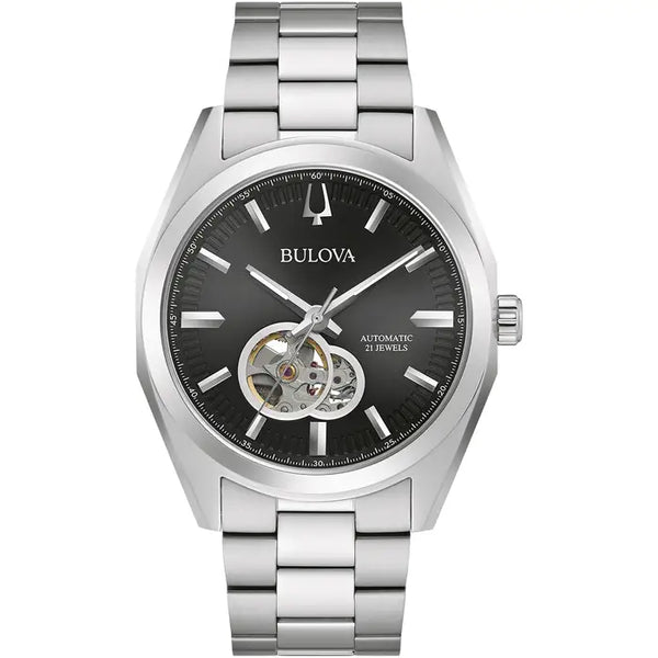 Bulova Surveyor Men's Watch Black Automatic 96A270
