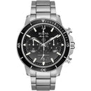 Bulova Marine Star Men's Watch Black Chronograph 96B272