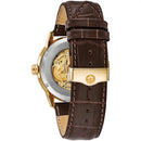 Bulova Sutton Men's Watch Skeleton Gold Automatic 97A138 Bulova
