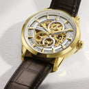 Bulova Sutton Men's Watch Skeleton Gold Automatic 97A138 Bulova